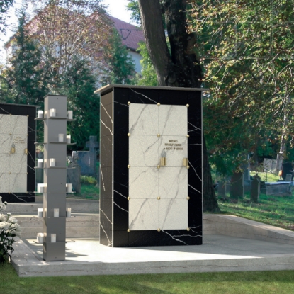 Zobraziť detaily pre Kolumbárium - Urnová stena MODU-AL, 8 buniek Obrázok z Kolumbárium - Urnová stena MODU-AL, 8 buniek